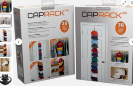 Cap Rack Organizer 36 Caps Baseball Cap Hanger Shelf Door Wall Storage - $26.97