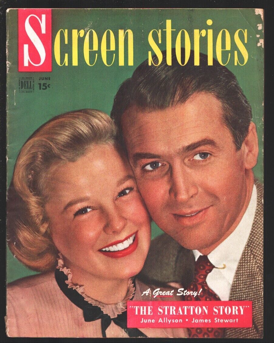 Primary image for Screen Stories-June Allyson-James Stewart-Kirk Douglas-Gregory Peck-June-1949-VG
