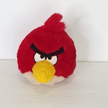 Angry Birds Plush Red Bird Stuffed Animal Toy No Sound 6&quot; Cardinal - £13.23 GBP