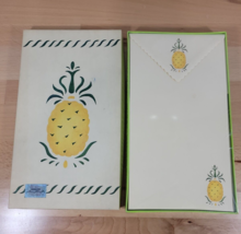 Vtg Pratt &amp; Austin Stationary Box Set Pineapple 20 Sheets &amp; Envelopes Sealed NOS - £12.69 GBP