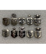 USAF, AIR FORCE INSIGNIA OF SPECIALTY, MEDICAL, GROUPING OF 10, ALL HALL... - $55.00