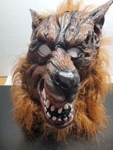 Werewolf full wrap around latex rubber mask with hair - Halloween - Cosplay - £25.69 GBP