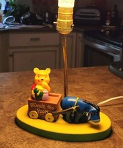 Vintage Winnie The Pooh &amp; Tigger Lamp Night Light Walt Disney No Shade - £23.58 GBP