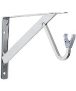 John Sterling Shelf and Rod Bracket, Steel, Chrome (RP-0495-CH) - $528.77 MXN