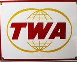 TWA  Porcelain Metal Sign - £38.62 GBP