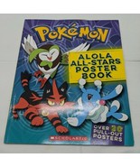 2018 Pokémon Alola All-Stars Poster Book Scholastic **INCOMPLETE** - €8,47 EUR