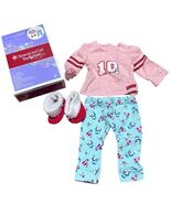 American Girl Truly Me Holiday Penguin Outfit With Pajamas &amp; Slippers Fo... - $351.56 MXN