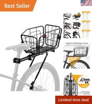 Rear Bike Rack ​with , 165 LB Load Bike Rear Rack Bike Cargo Rack - Alum... - $110.86