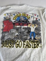 World Drag Expo shirt Men Sz XL Vtg Single Stitch NHRA Racing Car Motor Parts - £14.06 GBP