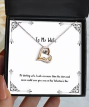Beautiful Wife Love Dancing Necklace, My Darling Wife, I Wish You More Than The  - £39.12 GBP