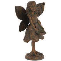 Bronze Standing Fairy Figurine Favor Gift Keepsake - £4.77 GBP