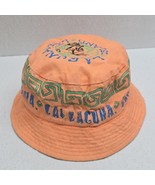 Arlin Laguna Island Life Orange Green Bucket Hat Vintage Retro Beach Sma... - €25,40 EUR