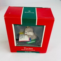 Hallmark Holiday Christmas Tree Ornament Mouse Figure For A Nice Teacher... - $7.61
