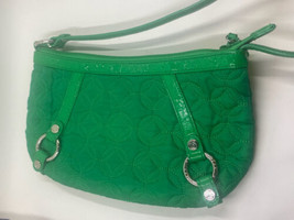 Vera Bradley Carlyle Retired Vintage Bag Green Nylon Women&#39;s Shoulder bag. - £23.84 GBP