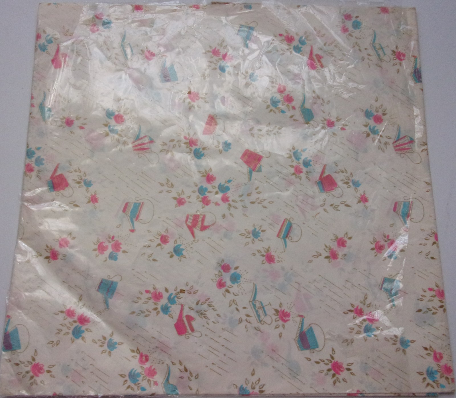 Vintage Wedding Shower 2 Piece Gift Wrap 20”x 30”  In Wrapper - $3.99