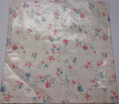 Vintage Wedding Shower 2 Piece Gift Wrap 20”x 30”  In Wrapper - $75.95 MXN