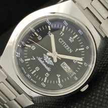 Genuine Vintage Citizen Automatic 8200 Japan Mens D/D Black Watch 608j-a317047-6 - £20.75 GBP