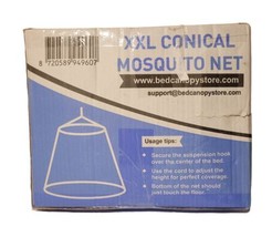 Premium XXLarge Conical Mosquito Net for Single to California King Size Beds - £39.55 GBP