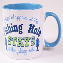 DEI What Happens At The Fishing Hole Stays At The Fishing Hole Coffee Mu... - £11.59 GBP