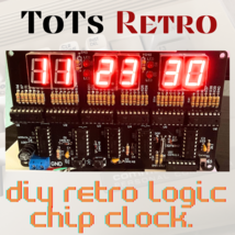 DIY Retro IC Clock | Teach yourself to Solder | Vintage 80’s Style RED LED - $280.22 MXN