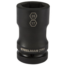 STEELMAN 1 in Drive 35mm 6 pt x 17mm 4 pt Combo Impact Wheel Socket 79321 - £52.74 GBP