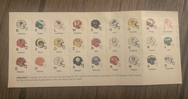 NFL Team Helmet Stamps - Unused! - £5.46 GBP
