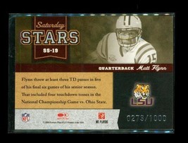 2008 Dr Classics Sat Stars Football Card SS-19 Matt Flynn Tigers Packers /1000 - £3.93 GBP