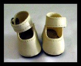 Vintage Doll Shoes Ankle Wrap Style With Side Snap 1-3/4&quot; Long - $8.90