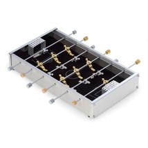 Bey-Berk Desk Top Aluminum Foosball Game Set Silver - £39.11 GBP