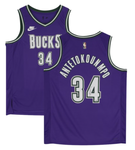 Primary image for GIANNIS ANTETOKOUNMPO Bucks 2022-23 Autographed Classic Edition Jersey FANATICS