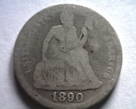 1890 Seated Liberty Dime Good G Original Coin From Bobs Coins Fast Shipment - £12.65 GBP