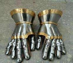 Medieval armor gothic steel Hand Gauntlet/Gloves functional Medieval item  - £79.42 GBP