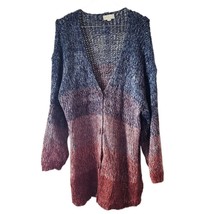 Altar’d State Multi-Color Chunky Knit Button Down Cardigan - £9.88 GBP