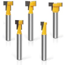 Keyhole Router Bit Set- 1/4 Inch Shank Router Bits，5 Pcs Router Bit Set ... - £26.59 GBP