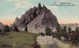 Vampire Peak Cedar Pass Bad Lands South Dakota SD Postcard E05 - £7.98 GBP