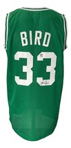 Larry Oiseau Signé Personnalisé Vert Pro-Style Basketball Jersey + JSA ITP - £194.43 GBP