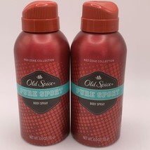 2 New Old Spice Red Zone Pure Sport Body Spray For Men 4.0 Oz. -- Very Rare - £36.21 GBP