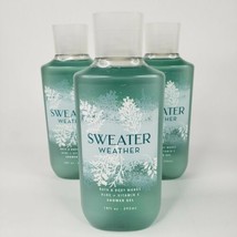 Set of 3 Sweater Weather Shower Gel Body Wash Bath Body Works Full Size ... - £23.13 GBP