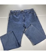 Levis Jeans Mens 42 x 30 Blue 505 Pants Straight Leg Denim Casual Workwear - £19.62 GBP
