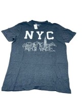 Aeropostale NYC T-Shirt Men&#39;s Size M Dark Gray/Black Embroidered Logo - £10.23 GBP