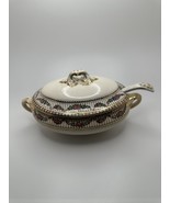 Antique Gravy Boat and Ladle by BOOTHS Silicon 8 x 4.5 x 4 inches NB1 - $451.60 MXN
