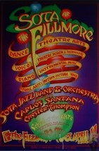 Sota Jazz Band and &amp; Orchestra Poster Carlos Santana Chester Thompson 4 ... - $822.99 MXN