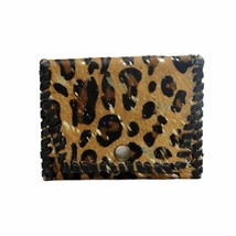 Myra Bag Stealing Show Leather &amp; Hairon Leopard Coin Purse, S-2970, Nwt - £16.20 GBP