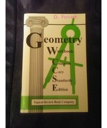 Geometry Workbook Common Core Standards Edition by Topical Review Book C... - £5.94 GBP