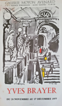 Yves Brayer - Affiche Originale Exposition - Galerie Moyen Avenard Nantes - 1977 - £104.56 GBP