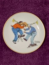 Norman Rockwell Four Seasons Miniature Plate-&quot;Fancy Footwork&quot; #523 - £7.74 GBP