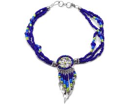 Mia Jewel Shop Dream Catcher Seed Bead Dangle Beaded Multi Strand Anklet... - £13.61 GBP