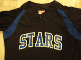 BLACK  STARS #32 STRETCHY RAWLINGS BASEBALL JERSEY YOUTH  XL FREE US SHI... - $18.65