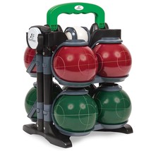 Superior Strength Resin Bocce Ball Set, 110Mm With Deluxe Carry Case And All Acc - £75.13 GBP