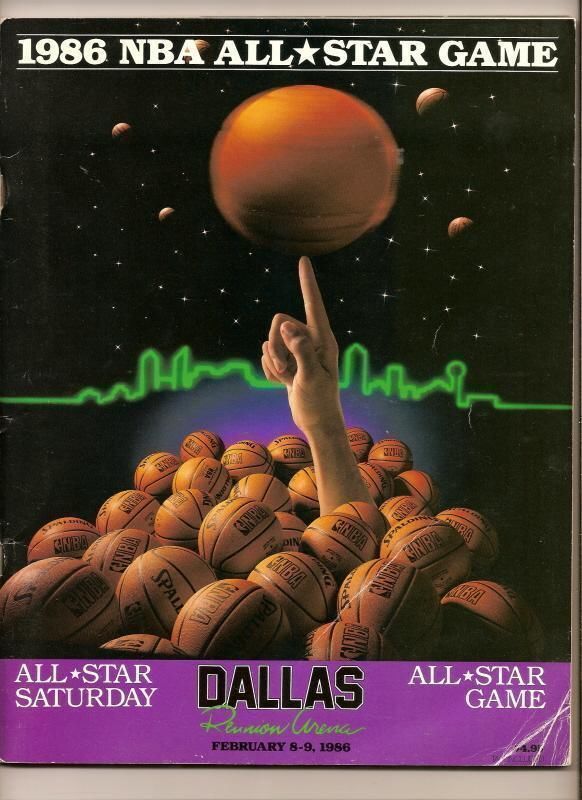 Primary image for 1986 NBA All Star Game Program dallas